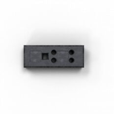 Base plate of plastic