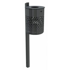 Free-standing litter bin, apporx. 50 l, with lid