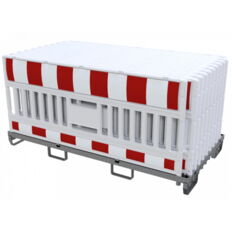 SET#with 20 panel fence#on storage and transport crossbar