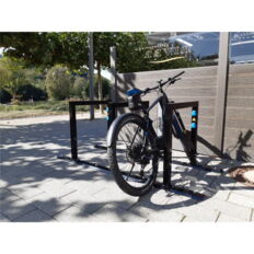 E-bike lean-on hoop#3 row system