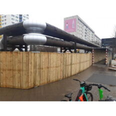 Frame for pedestrian tunnel