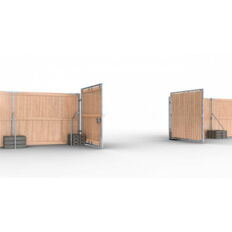 Wooden fence posts #with adjustable angles