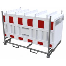 SET#with 20 panel fence#on stacking pallet