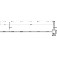 Manual barrier#with pneumatic spring#and hinged pole support