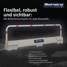 Concrete guide barrier