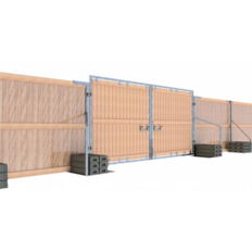 Simple wooden fence stand#with matching top part