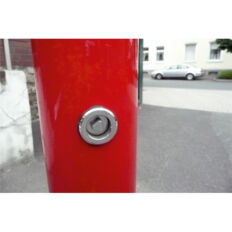 Barrier posts#Steel tube 70 x 70 mm#removable, with 8 mm triangular lock