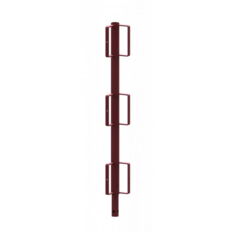 Guard-railing post #made of Ø 48 mm tube