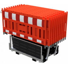 SET #with 20 panel fence#and 21 base plates#on twin pallet