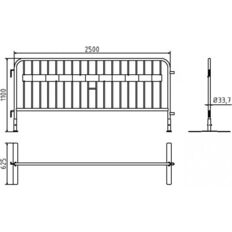 Crowd barrier type SE