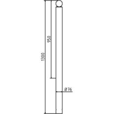 Ornamental bollard#Series 475B#Ø 76 mm