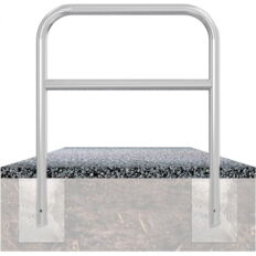 Protective bar made of steel tubing#Ø 60 x 2.5 mm#with crossbar