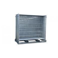 SET #with 20 construction fences#on storage and transport pallet