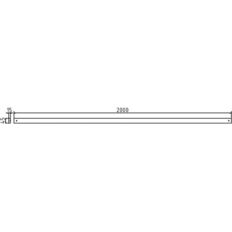 Border railing with cross bar made#of flat bar steel