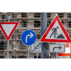 Sign post #made of steel #Ø 48.3 mm