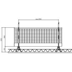 Filigree ceiling railing