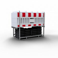 SET #with 20 panel fences #and 21 base plates#on multi-pallet