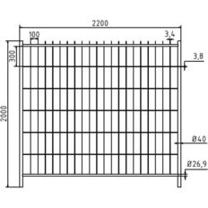 Mobile fence #"Standard"