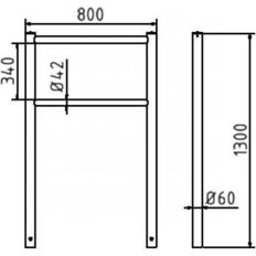 Bicycle lean-on hoop#with flat or ball head