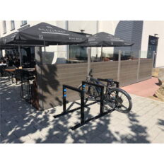 E-bike lean-on hoop#3 row system