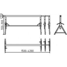 Builder's trestle "Combi"