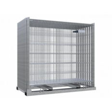 SET #with 20 construction fences#on storage and transport pallet