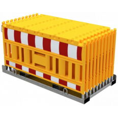 SET#with 20 panel fence#on storage and transport crossbar