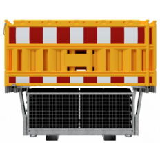 SET #with 20 panel fence#and 21 base plates#on twin pallet