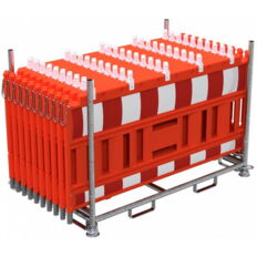 SET#with 20 panel fence#on stacking pallet