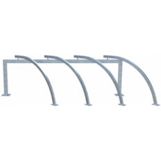 Lean-on hoop for bicycles