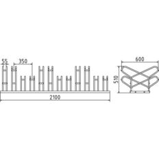 Bicycle parking rack