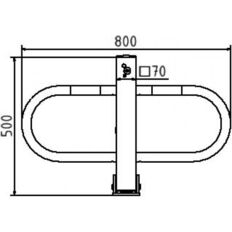 Car-park barrier#foldable with Euro#profile cylinder lock