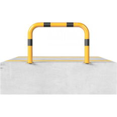Anti-nudge hoop#steel tube Ø 76 mm#yellow / black