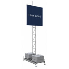Mounting device# for various advertising board sizes
