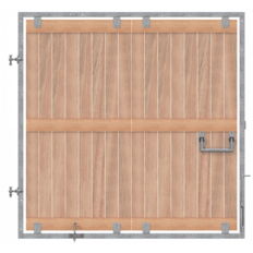 Individual parts #Wooden fence gate