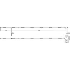 Manual barrier#with pneumatic spring#and hinged pole support