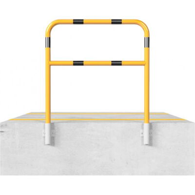 Protective bar made of steel tubing#Ø 48 x 2.5 mm#with crossbar#for wall mounting