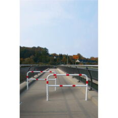 Access barriers#removable and revolving#with triangular locking mechanism#without quarter-bent bar