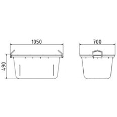 Mortar tray 200l