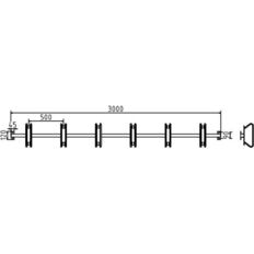 Bicycle rack – serial parking