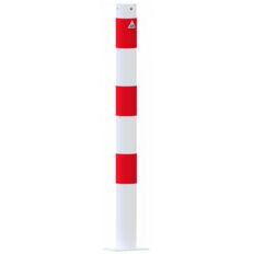 Barrier posts#Steel tube Ø 76 x 2,6 mm#stationary, to be fixed by plugs
