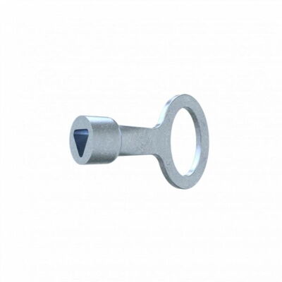 Handy triangular wrench#for litter bins