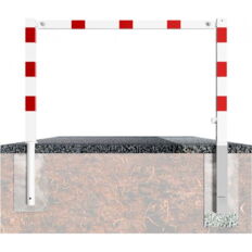 Access barriers#with triangular locking mechanism#swing-back#with top bar