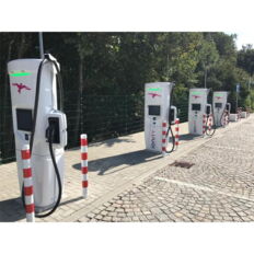 Barrier post#steel tube Ø 76 x 2,6 mm#yellow / black