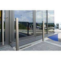 Stainless steel post#Ø 76 mm#without decorative ring