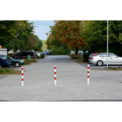 Barrier posts#Steel tube Ø 76 x 2,6 mm#stationary, to be fixed by plugs