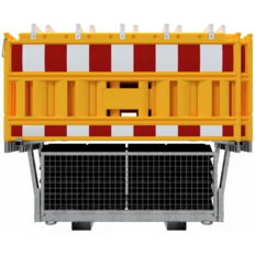 SET #with 20 panel fence#and 21 base plates#on twin pallet