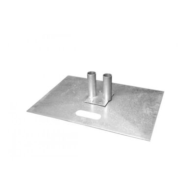 Mobile fence plate