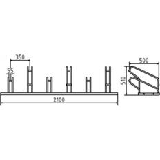 Bicycle parking rack