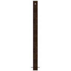 Ornamental bollard made of corten